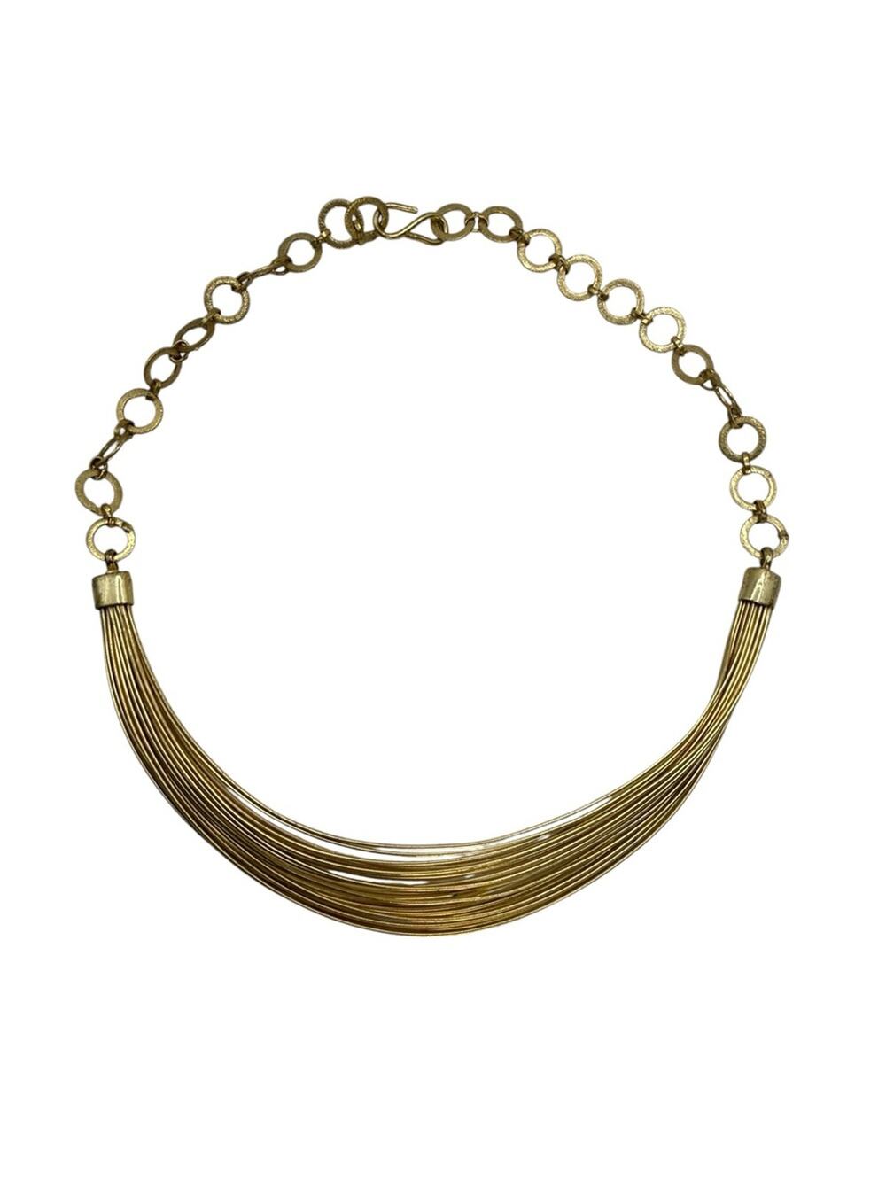 Francesca's Collection Elegant Gold-Tone Multi-Strand Collar Necklace
